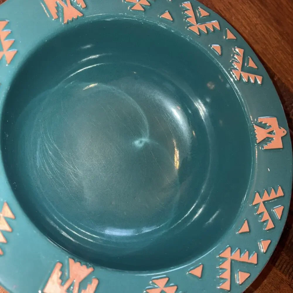 Frankoma Thunderbird Design Large Bowl 10 1/2